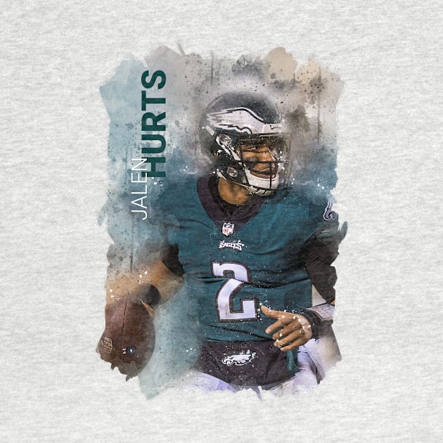 PHILADELPHIA EAGLES PLAYER-JALEN HURTS by MufaArtsDesigns